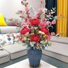 Artificial Peony Bouquet in Light Luxury Vase for Home or Dining Room Decor Nordic Arrangement