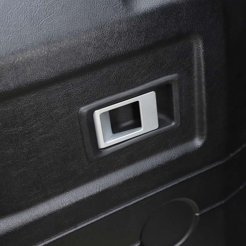 Aluminum Alloy Silver Car Inside Door Bowl Handle Decoration Cover For Land Rover Defender 90 110 2004-2018 Car Accessories