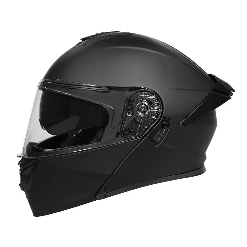 

3C Certified Flip-up Dual Visor Full Face Helmet for Men and Women - All Seasons 2XL (61-62 cm)