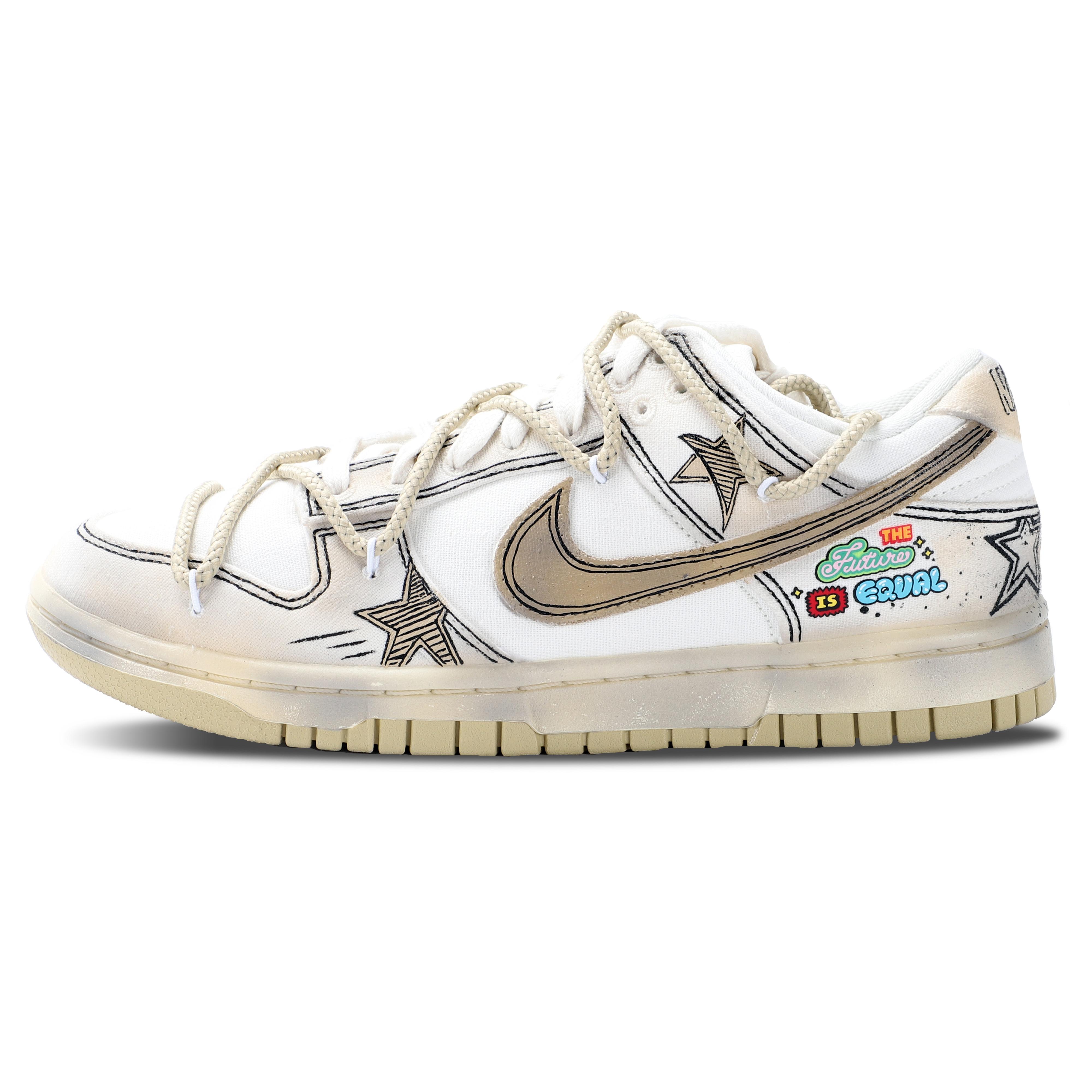 

Nike Dunk Low top Skateboard Shoes Women s White FD0868-133(Team130-) 38
