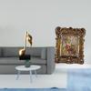 Resin Floral Music Note Sculpture Antique Tabletop Ornament Picture Holder Centerpiece for Desk