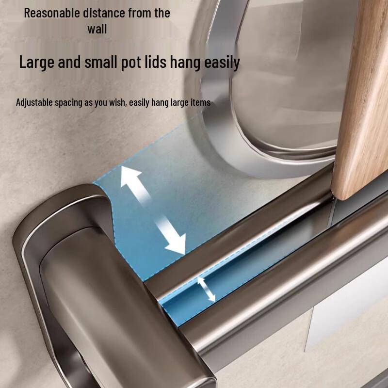 No-Drill Kitchen Wall Hook Rail