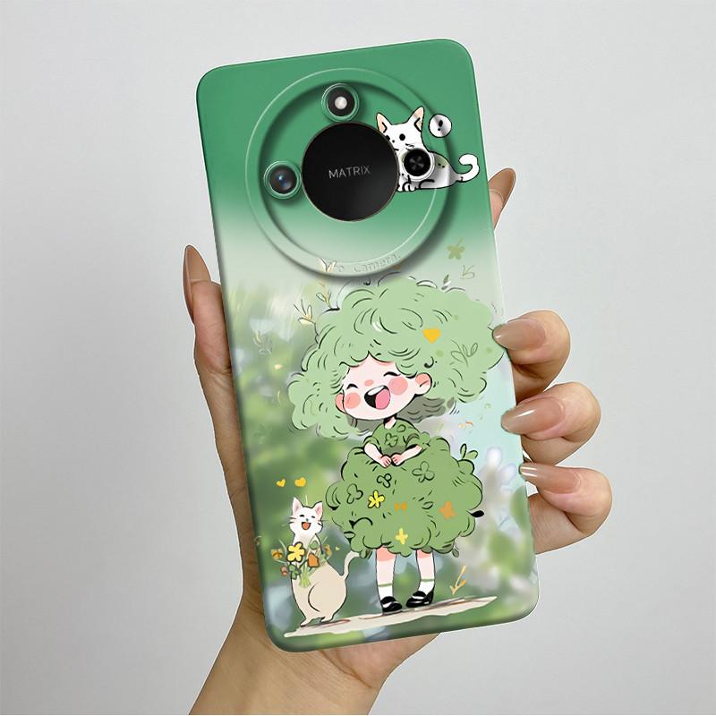For Honor X9C Smart Phone Case X9cSmart Soft Silicone Funda Sweet Painted Fashion Cartoon Protective Capa Lovely Printing Cover