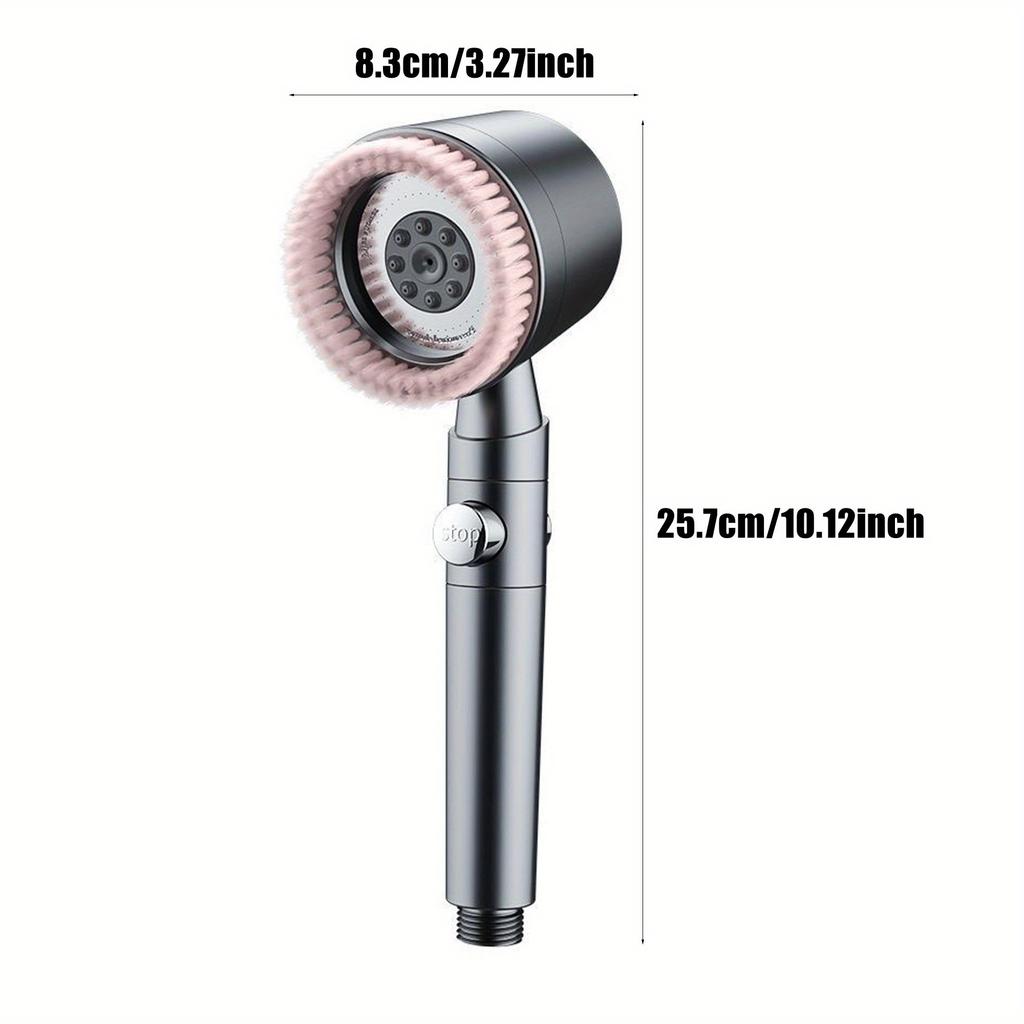 1Pc Shower Head Set, Bathroom Massage Shower Head, Removable Cartridge Design Five Modes Handheld Shower Head