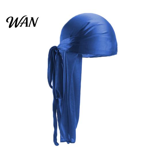Two-in-one Turban Scarf Sweat Wicking Pirate Hat, Imitation Silk Head Wrap, 2 in 1 Style Hat Long Tail Scarf, Street for Vacation Festival Headwear