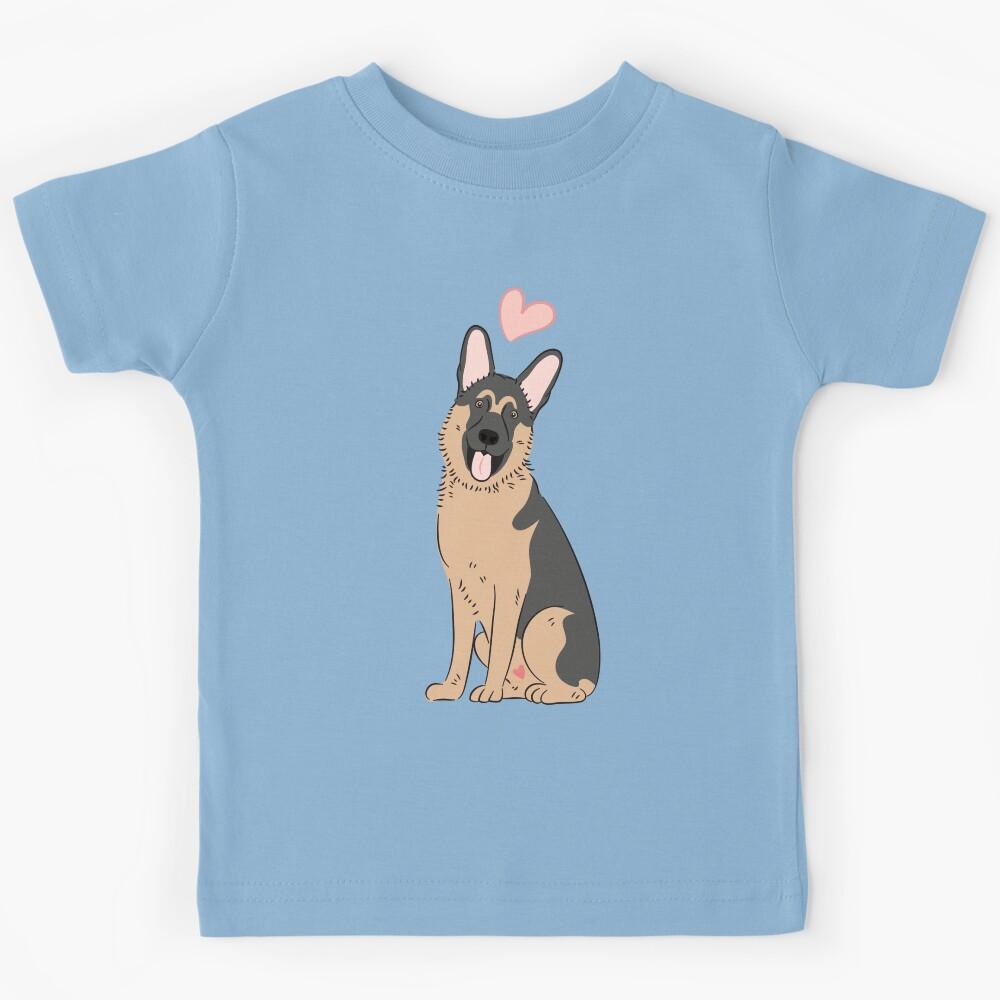 LOVE German Shepherd - Black and Tan 1 Kids T-Shirt 140