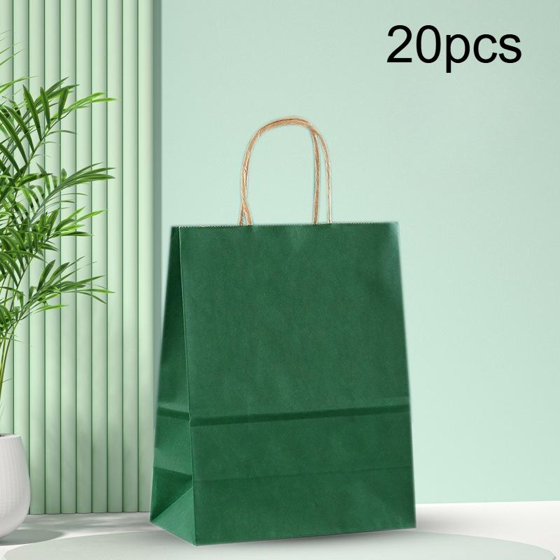 

20pcs Gift Bags Suitable for Small Business Christmas Bulk Bags, Wedding Party Gift Bags, Shopping Lunch Bags,Best for Christmas
