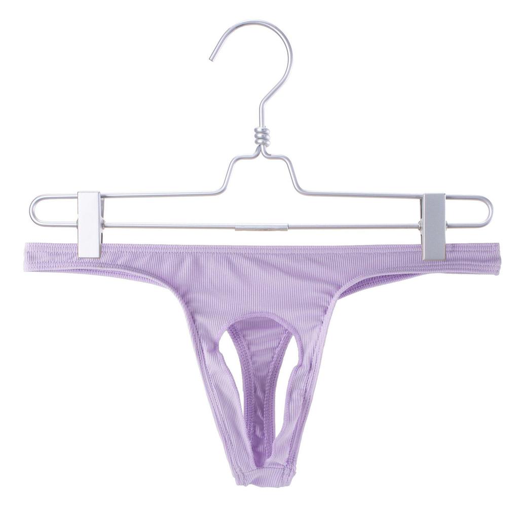 Pánské mikrožebrované tanga s otevřeným rozkrokem - Trendy a sexy spodní prádlo