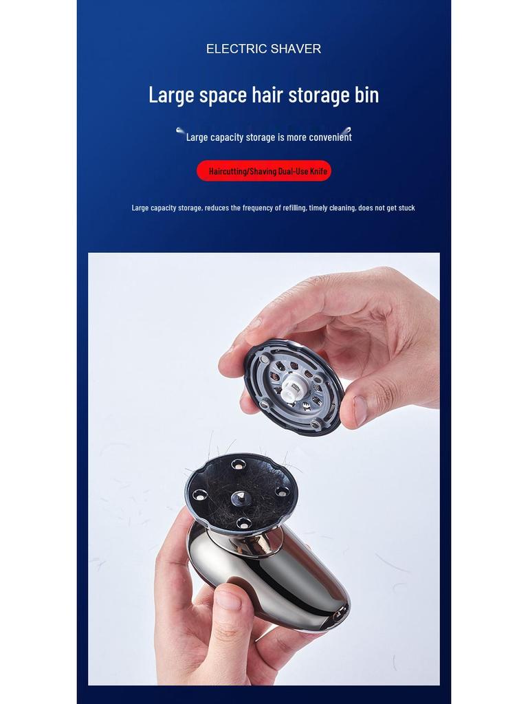 Jiangke Multi-Functional Magnetic Blade Washable High-Power Smart Shaving Razor & Hair Clipper