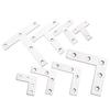 10 pezzi 40/50/60/80 mm a forma di T/a forma di L staffa angolare non facile da arrugginire design umanizzato specifiche complete staffa angolare piatta porta