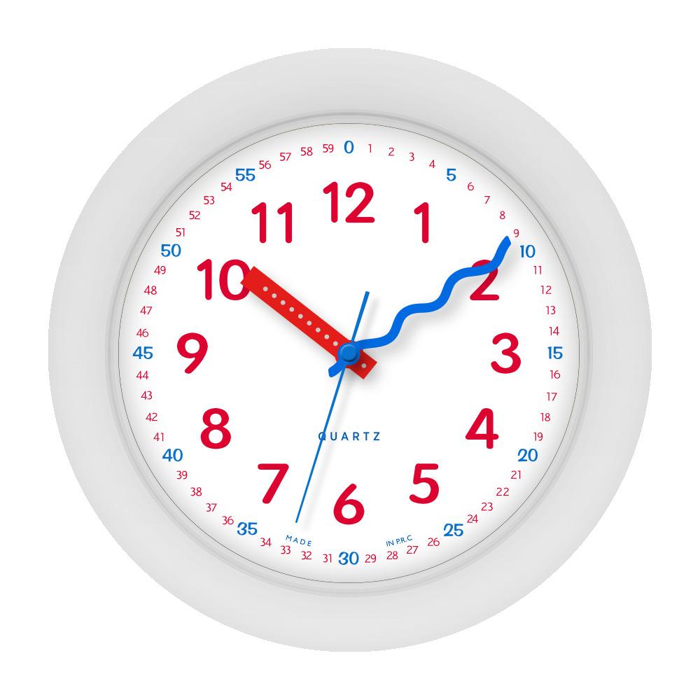 Bedroom Mute Clock Plastic Yellow Modern Wall Clock Creative Gift Children's Cute Living Room Home Decoration Desk Clock