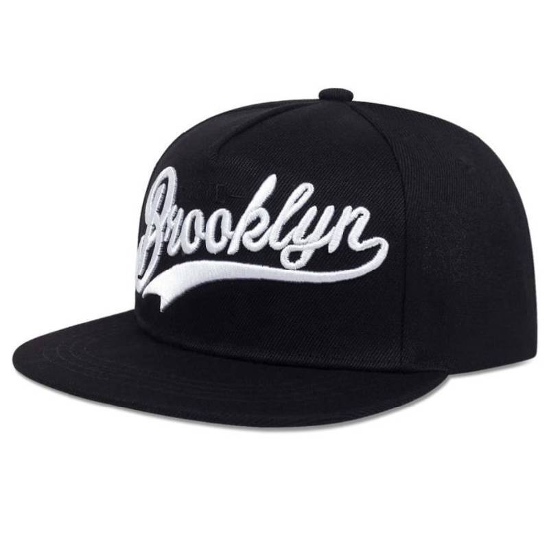 Brooklyn Nyc Cotton Baseball Cap With Embroidered Logo For Casual Men Women