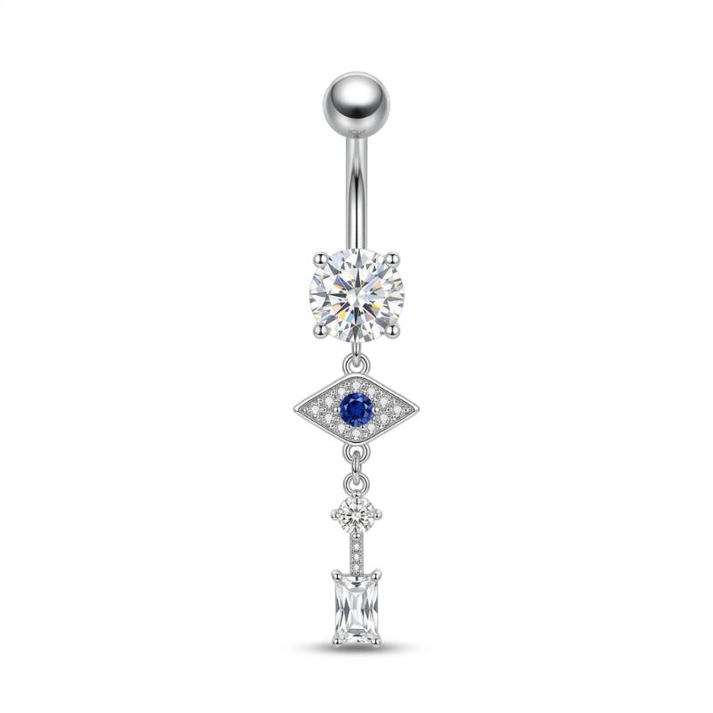 Mixed-Style Navel Piercing For Women Sexy Body Belly Piercings Rhinestone Butterfly Curved Belly Button Rings