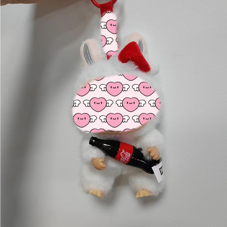 Cute Rabbit Plush Doll Vinyl Keychain Pendant