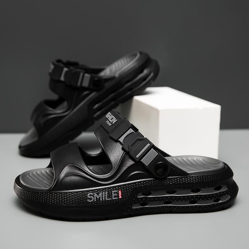 Men s 2026 Summer Outdoor Non-slip Thick-sole Slippers  Beach Sandals 44/45