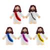 50pcs Mini Jesus Statue Easter Decoration Jesus Toys Figure Christ Religious Savior Jesus Doll Easter Supplies Desk Ornament