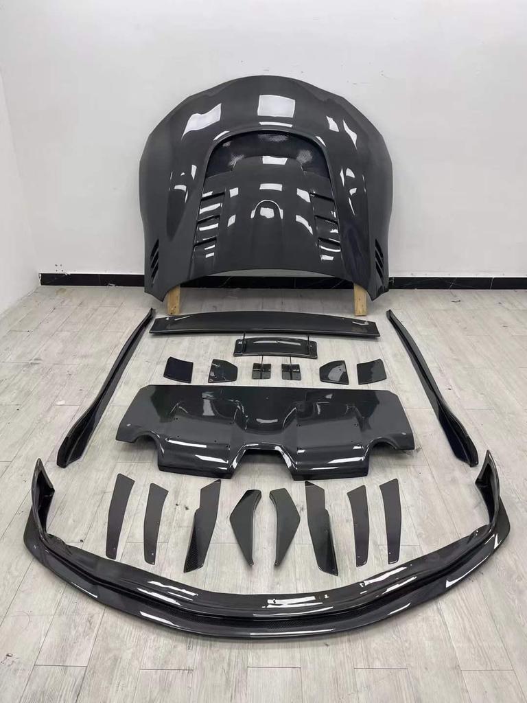 Toyota Supra A90/A91 Carbon Fiber Body Kit - VRS Style: Front Lip, Rear Lip, Side Skirts, Rear Spoiler, Rear Corner Bumpers