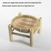 Handmade Bamboo Weaving Sieve Basket Storage and Snack Plate Set