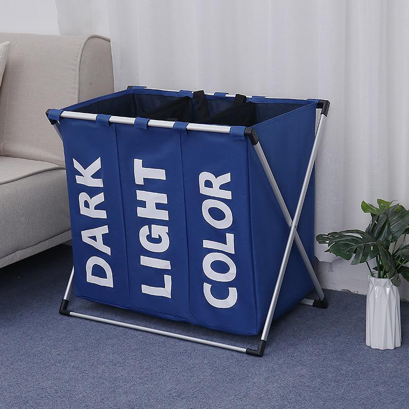 Shushi Foldable Oxford Cloth Laundry Basket with Aluminum Frame