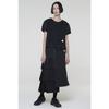 RECODE Unbalanced Pleated Skirt_Rqkam24532Bkx