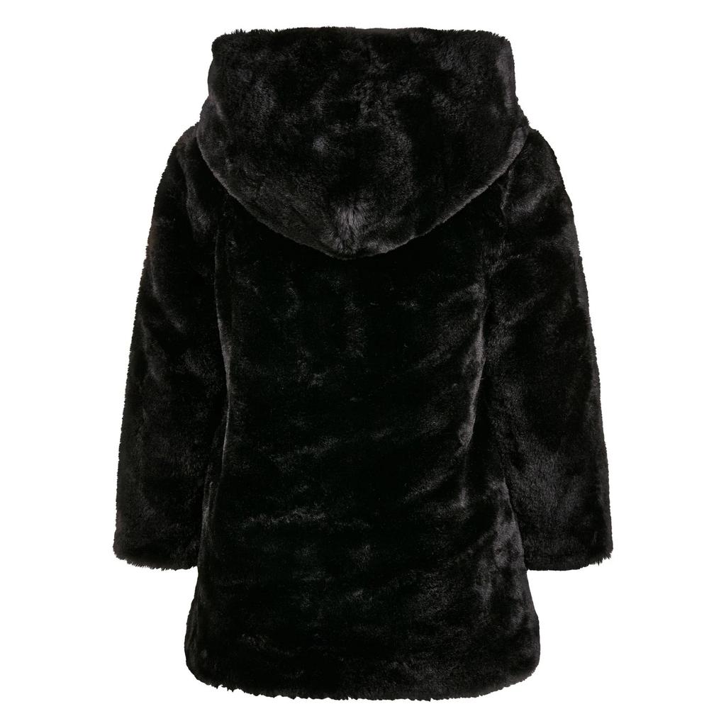 Urban Classics Girls Teddy Fleece Hooded Coat