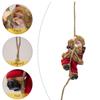 1PC Christmas Decoration Santa Claus Climbing Rope Pendant Resin Elderly Doll Pendant Climbing Rope Elderly Pendant