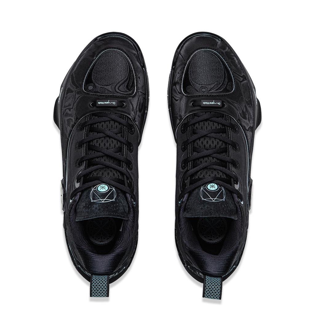 Li Ning WOW12 Cushioning Slip Resistant Abrasion Resistant Breathable Rebound Grip Low Top Basketball Shoes Men's Black ABAV085-15