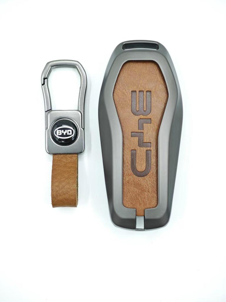 BYD Car Key Metal Protective Cover for Yuan Pro, D1, Qin Plus, E1, E2 Models