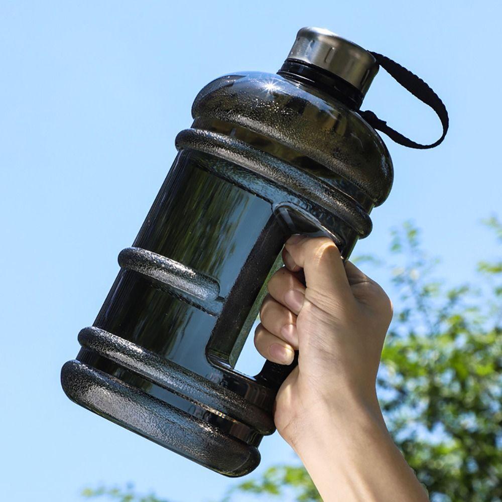 1Pcs Gallon Bottle Water Bottle Portable 2L Large Capacity Sports Drink Bottle Training Sports Workout Outdoor Gym PETG