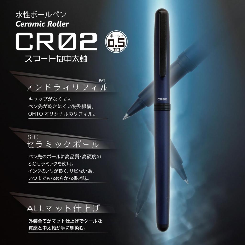 Auto Ballpoint Pen CR02 Matte Wine Water-based CR02-05-MWI