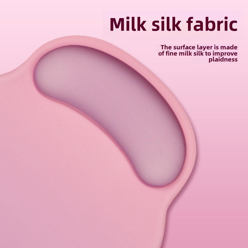 High-Value Silicone Memory Foam Wrist Pad - Non-Slip Cloud Girl Design for Office Mouse Use