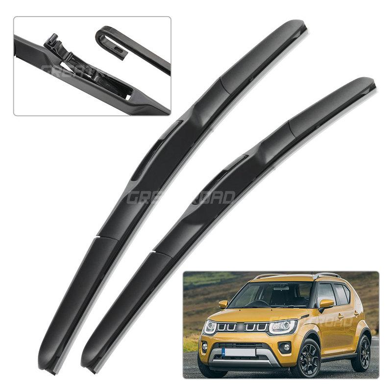 For Suzuki Ignis MK2 2016- 2017 2018     Wiper Front Wiper Blades Windshield Windscreen Window Brush 21"+18"
