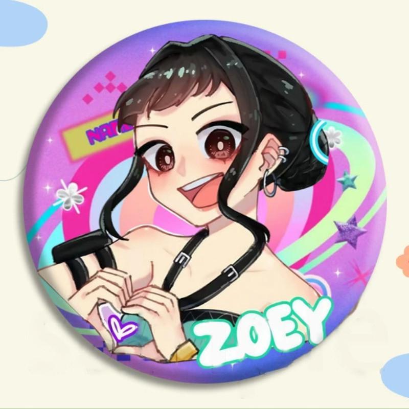 Demon Kpop Hunters Badge Character Pattern Anime Merchandise Fashion Fans Gift