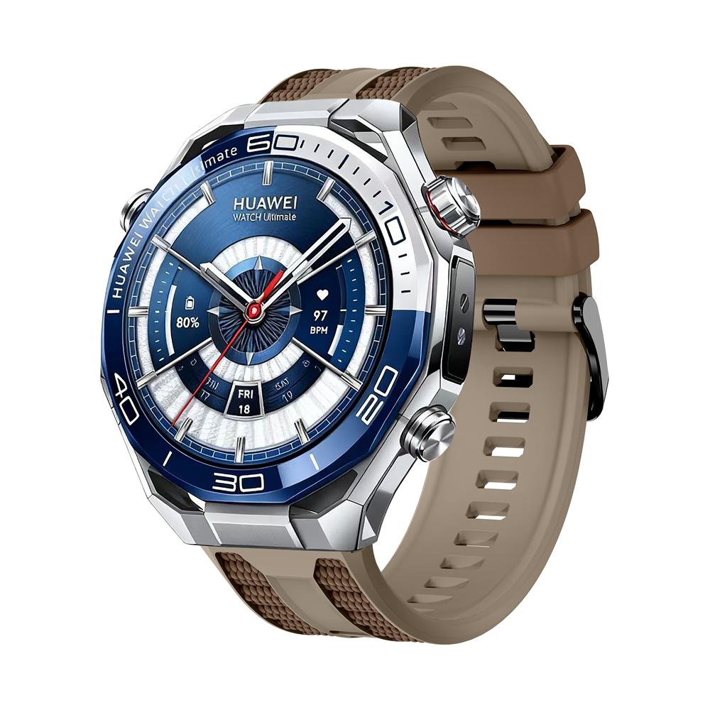 1:1 Original Silicone Strap For Huawei Watch Ultimate 2 Band For GT6 GT5 GT4 GT3 Pro 46mm Two Tones Bracelet 22mm Watchbands