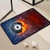 Black Billiards Door Mat Ball No Bedside Entrance Bath Floor Decoration Corridor Door 8 Mat Carpet Game Living Room Balcony