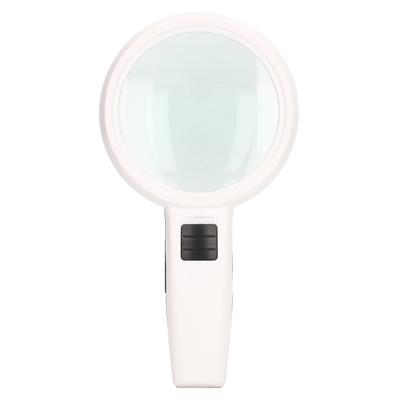 Magnifying Glass 30X HD Magnifier Handheld Illuminated Magnifying Glass with Slip Proof Switch