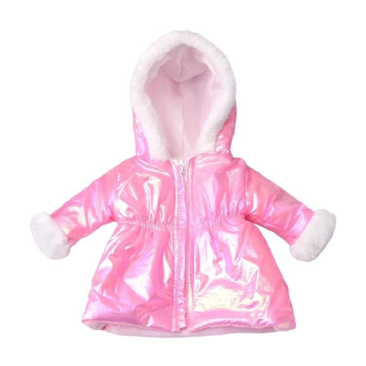 Long Coat Winter Doll Clothes For 18 Inch Girl Dolls Soft Plush Outfit Set Simple Wear Design