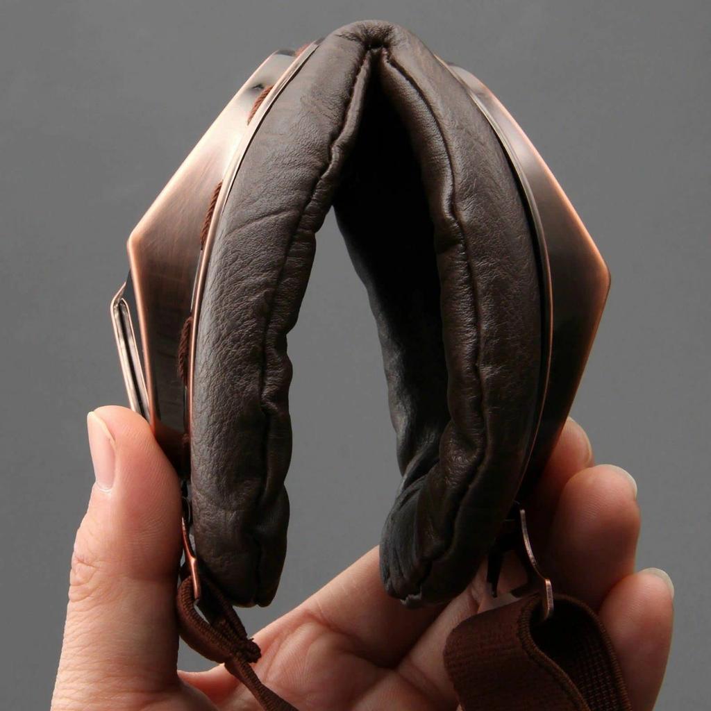 [evomosa] Vintage Retro Motorcycle Cycling Sports Goggles Helmet UV Protection Multi-Purpose Use Protective (Smoke)