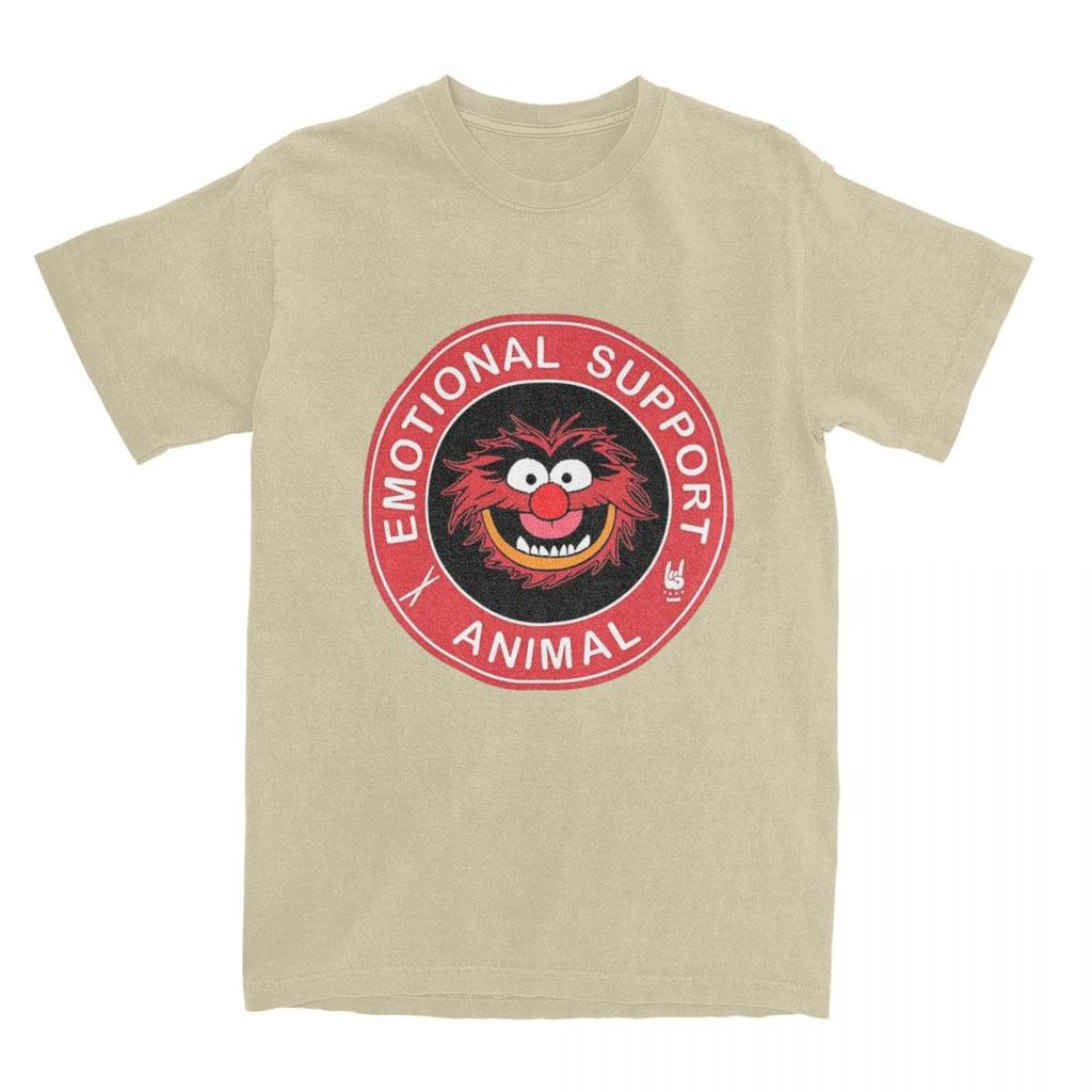 Miniso Unique Muppets Emotional Support Animal TShirts for Men Women Cotton T Shirts Short Sleeve Tee Shirt Big Size Tops