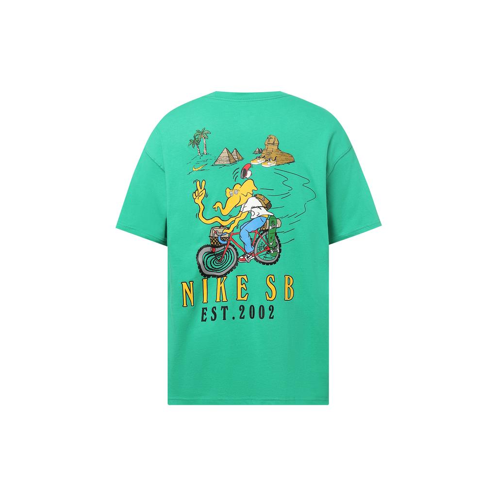Nike T-Shirts Herren Grün Rundhals Mittlere Normale Passform FJ1142-324
