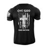 One GOD One Nation Cross USA Flag T Shirt American Patriotic 100% Cotton Unisex T-Shirt