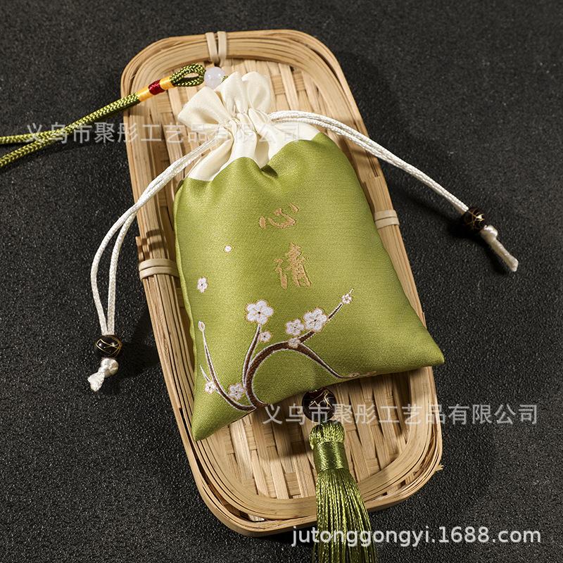 Zen Chinese style traditional ancient style tips Dragon Boat Festival sachet empty bag jewelry bag sachet embroidery purse sache