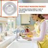 Stainless Steel Draining Basket Food Grade Safe No Smell Deformation Resistant Fruit Vegetable Rice Washing Basket Kitchen Drain