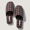 Fashion Concise Comfortable Gingham Design Brand Couple Slippers Fashion Non-slip Flat Home Slippers High Quality Soft Cotton Slippers