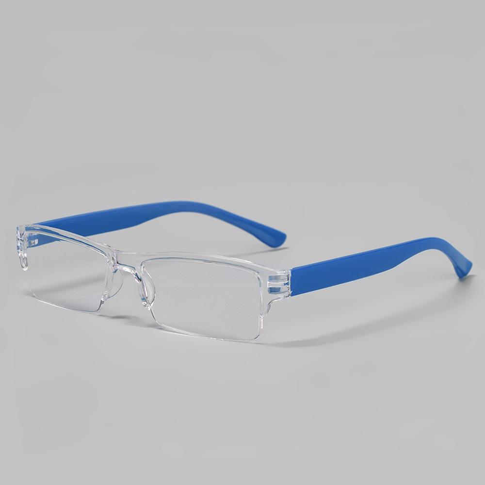 Koreanische Mode Lesebrille Herren Damen Klare Gläser Halbrand Alterssichtige Brille 1.0 1.5 2.0 2.5 3.0 3.5 4.0 für Leser