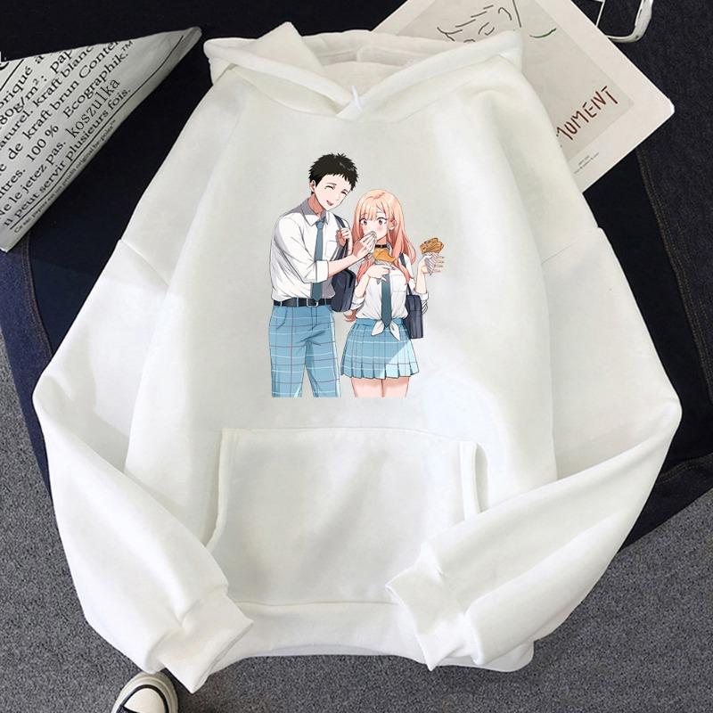 Japan Anime My Dress-Up Darling Marin Kitagawa Graphic Printed Hooded Men Women Hoodies Harajuku Sweatshirt Aesthetic Pullover