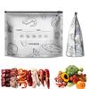 Aluminiumfolie Frischhaltebeutel Versiegelter Verpackungsbeutel Kühlschrank Gefrierschrank Versiegelter Beutel Selbstversiegelnder Beutel