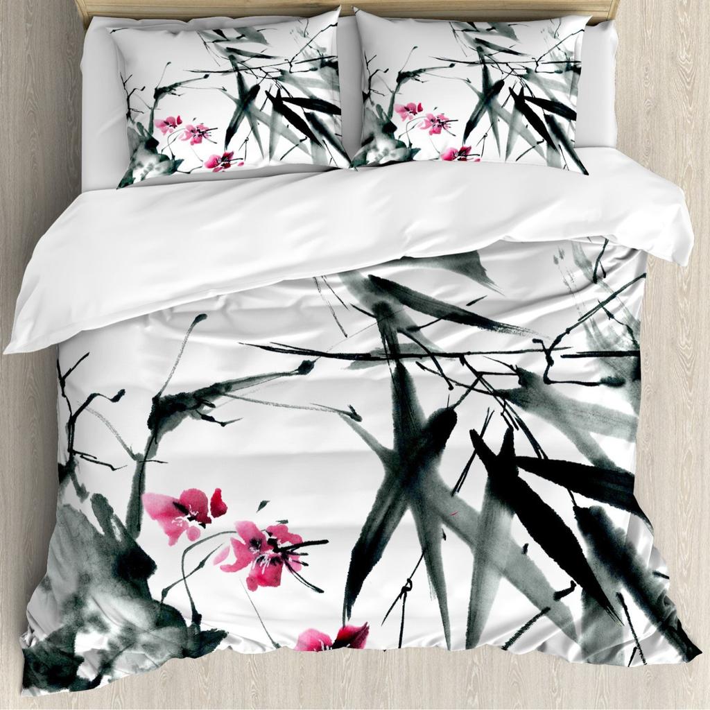 Yellow Plaid Square Three-Piece Quilt Cover 3D Digital Printing Bedding Set Bed Cover Batch