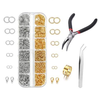 Conjunto de Ferramentas Manuais DIY para Miçangas: Alicates para Fecho de Lagosta, Pinças e Acessórios