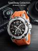 Invicta Freizeit-Uhr Speedway Schweizer Quarz Edelstahl Polyurethan Orange Herren & (Modell 20072)